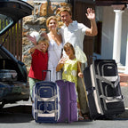 Olympia U.S.A. 29 inch Jumbo Size 8 Pockets Wheeled Rolling Duffel Bag Water - Image 9