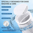 Large Shoe Bag for Washing Machine, Two-Zone Design, 2 Mesh Pockets, One-Step - Image 3