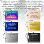 Stainless Steel Personalized Luggage Tags - Image 2