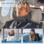Travel Neck Pillows, 100% Memory Foam Filling, Travel Pillows - Image 5