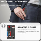 Wallet for Men Wallet with Slim Pop Up Card Holder 9-13 Cards, Bifold - Image 7