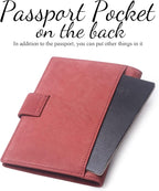 Genuine Leather Passport Case, RFID Passport Cover - Image 3