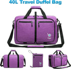 Bago Foldable Duffel Bags for Traveling Women & Men - 40L Sports Packable - Image 7