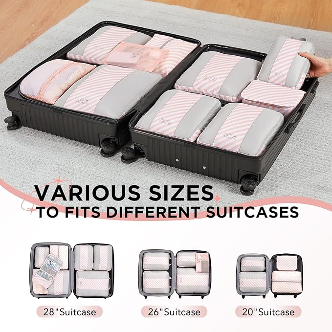 10 Set Compression Packing Cubes - Image 7