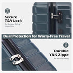 Coolife 20-Inch Small Carry on Hardside PC+ABS Spinner TSA Lock Telescopic - Image 3