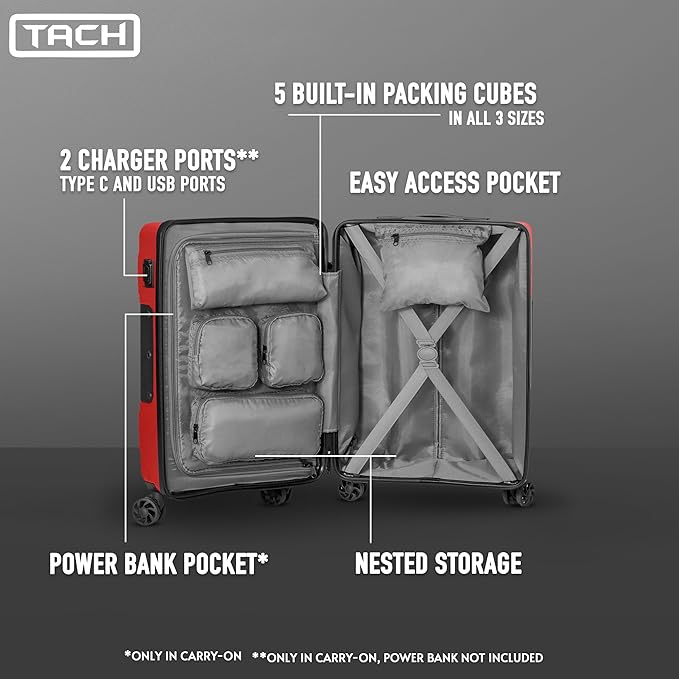 TACH V3.1 Hard Shell 3 Piece Luggage Set - Image 3