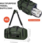 WITZMAN Travel Duffel Bags for Men Large Carry On Weekender Overnight Bag 3 in - Image 7