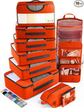 Veken 10 Set Packing Cubes for Travel Essential, Suitcase Organizer Bags in 4 by Veken