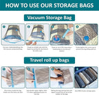 30 Pack Vacuum Storage Bags, Space Saver Vacuum Storage Bags, Vacuum Seal Bags - Image 6