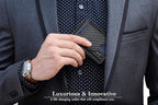 SERMAN BRANDS RFID Blocking Slim Bifold Genuine Leather Minimalist Front Pocket - Image 2