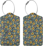 Sewant Mushrooms Leather Luggage Tag - Image 3
