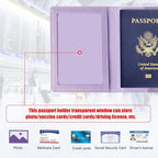 TIGARI Passport Holder for Travel Women Men, PU Leather Passport Wallet Cover - Image 3