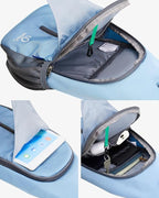 WATERFLY Crossbody Sling Backpack Sling Bag Travel Hiking Chest Bag Daypack - Image 3