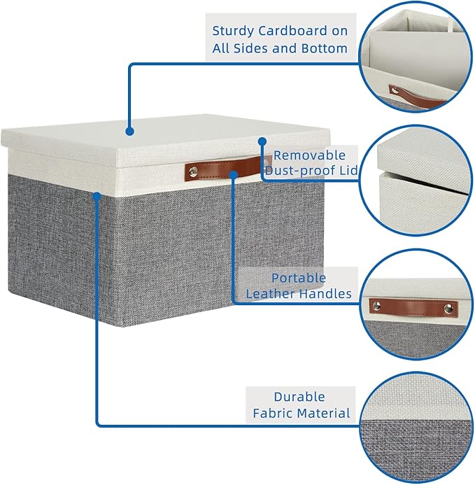 Temary Collapsible Storage Bins Storage Boxes - Image 3