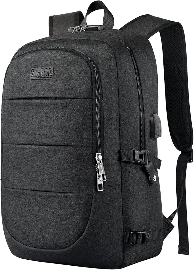 AMBOR Travel Laptop Backpack, 18.4 inch Anti Theft Business Laptop Carry on by AMBOR