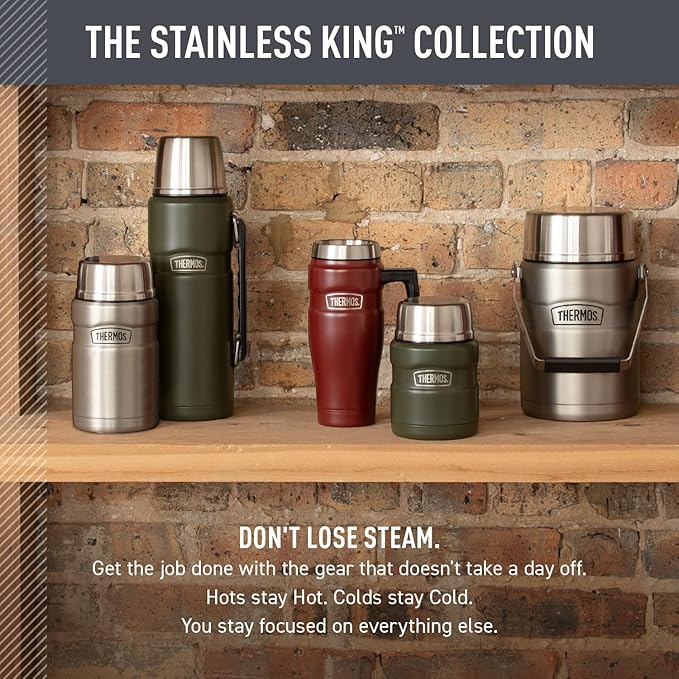 THERMOS Stainless King Vacuum-Insulated Travel Mug, 16 Ounce, Midnight Blue - Image 6