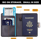 Melsbrinna Premium Leather Passport Holder Covers Case, Waterproof Rfid - Image 2