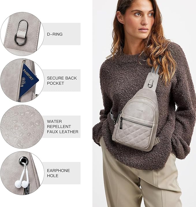 Sling Bag For Women Fanny Pack Crossbody Travel Shoulder Belt Bags Tote - Image 5