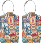 2 Pack Landmark Sticker Luggage Tags - Image 3