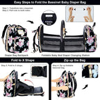 Diaper Bag Backpack Waterproof Baby Bag Large Capacity Multifunction Nappy Bags - Image 4
