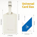 8 Pack Leather Luggage Travel Bag Tags by Travelambo - Image 2