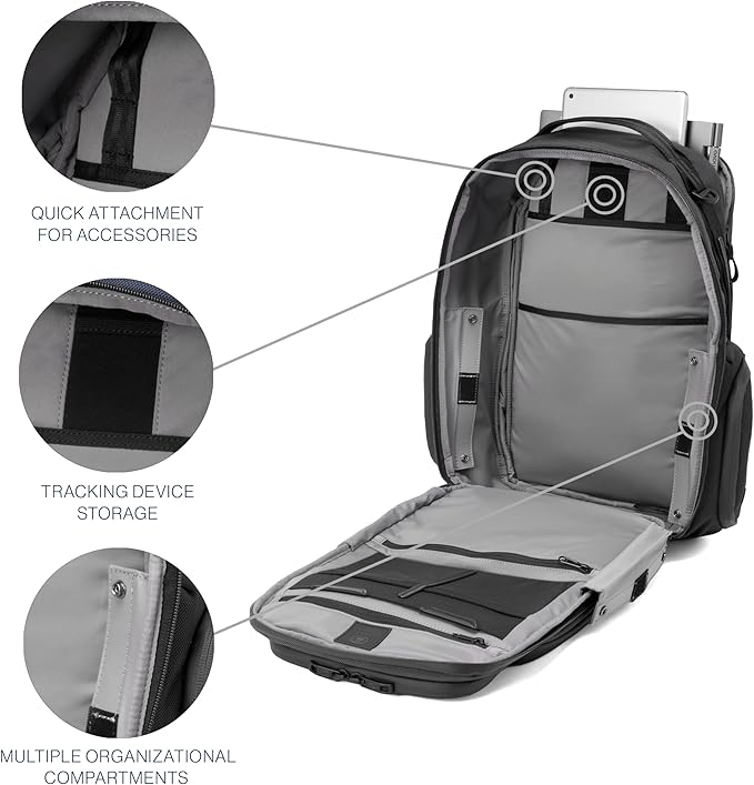 Travelpro Altitude Large Expandable Travel Laptop Backpack 30-36L, 16 Inch - Image 4