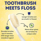MOUTHWATCHERS Soft Childrens Flossing Manual Toothbrush, Value Pack of 4 - Image 4