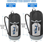 BALEINE 150L Laundry Bag Backpack, 900D Oxford Fabric Large Travel Laundry Bags - Image 2