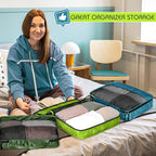 5 Pcs Packing Cubes for Suitcase Large Travel Cubes Carry on Luggage Organizer - Image 6