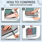 5 Pcs Packing Cubes for Suitcase Large Travel Cubes Carry on Luggage Organizer - Image 5