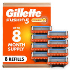 Gillette Fusion5 Power Razor Blades for Men, 5-Blade Razor Refills, 8 Count, Holiday Gifts for Men