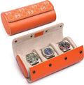MOZSLY Watch Roll Travel Case 3 Slots Portable Watches Box Organizer Storage by MOZSLY