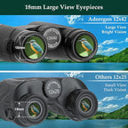 Adorrgon 12x42 HD Binoculars for Adults High Powered - Image 2