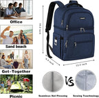 Cooler Backpack, Insulated Backpack Cooler Leakproof Double Deck Cooler Bag - Image 6