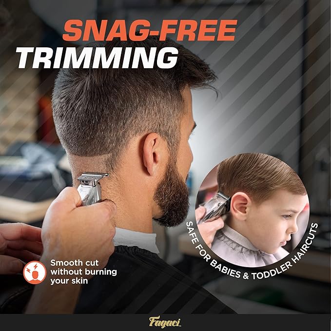 Fagaci Professional Hair Clippers, Hair Scissors & Hair Trimmer Set with Extreme Precise Cut, Cordless Hair Clippers for Men Professional, Barber Clippers 440C, Hair Trimmers for Men, Hair Shears