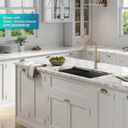 KRAUS Bellucci 32” in. Undermount Workstation Granite Kitchen Sink in Metallic - Image 3
