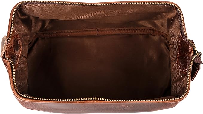 HLC Leather Toiletry Bag for Men - Image 4