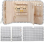 Voova Travel Jewelry Holder Organizer Case, Large Jewelry Storage Bag by Voova