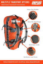 big duffle bag equipment duffle bag large waterproof luggage extra large duffle - Image 4