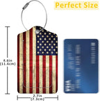 2 Pack American Flag Luggage Tags - Image 2