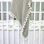 Crane Baby 100% Cotton Sateen Crib Sheet, Fitted - Image 4