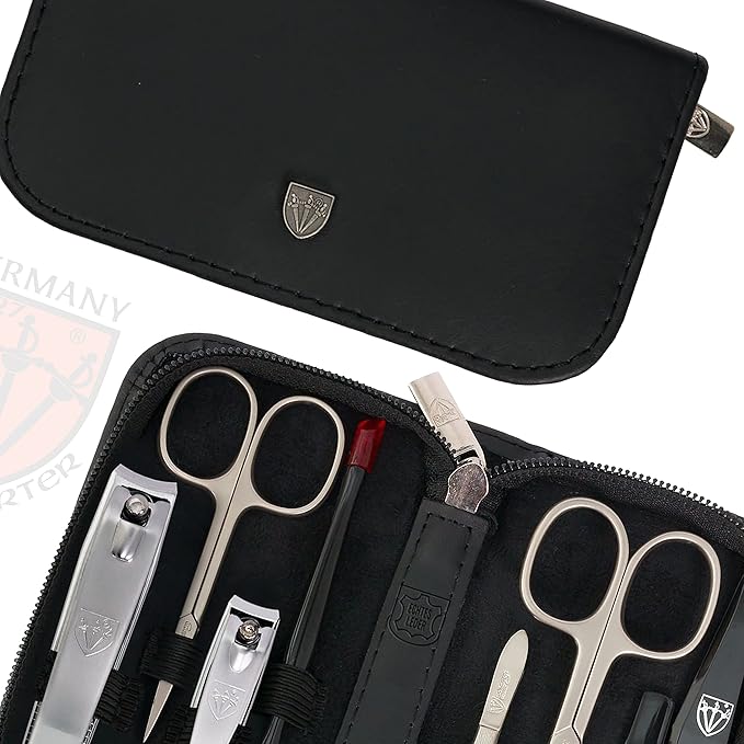 3 Swords Germany – brand quality 8 piece manicure pedicure grooming kit set - Image 3