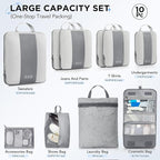 10 Set Compression Packing Cubes - Image 2