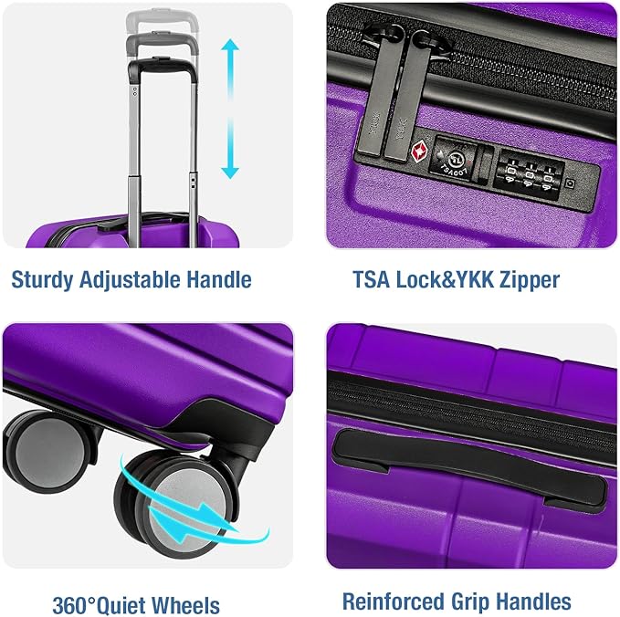 KYME Carry On Luggage 22x14x9 Airline Approved - Image 4