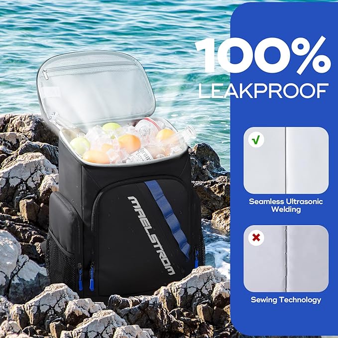 Maelstrom Backpack Cooler, 36 Can Cooler Backpack, Soft Cooler Bag Insulated - Image 3