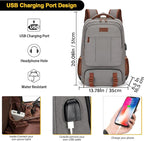 Tzowla Canvas Laptop Backpack, Bag - Image 3