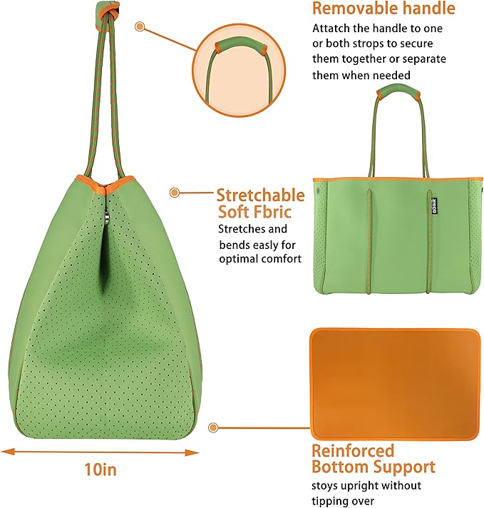 QOGiR Neoprene Multipurpose Beach Bag Tote - Image 5