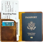Leather Passport Holder for Men and Women - Image 3