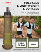 UTOBEST 500ml Soft Flask, 2 Pack Flexible TPU Hydration Water Bottle, - Image 5