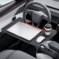 YONZEE 2-in-1 Car Steering Wheel Desk Tray & Car Seat Gap Filler Organizer – by YONZEE